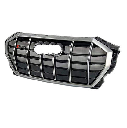 Front Bumper Grille Fit for AD Q3 SQ3 2019-2023 Grill Bumper grille Chrome
