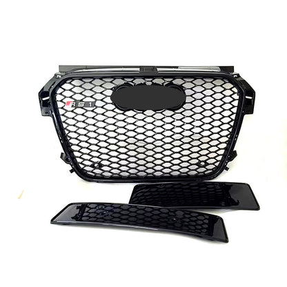 Front Bumper Grille Fit for A1 S1 2016-2018 Update to RS1 Honeycomb Mesh Bumper Grille