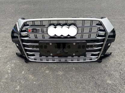 2016 Q3 bumper grille mesh design
2017  Q3 front bumper grille chrome finish
2018 Q3 bumper grille upgrade kit