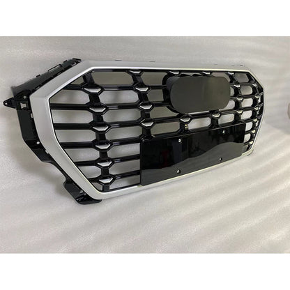Chrome Bumper Grille Fit for AD Q3 SQ3 2019-2023 Grill Grille Bumper grille