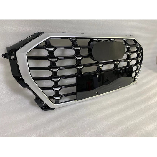 Chrome Bumper Grille Fit for AD Q3 SQ3 2019-2023 Grill Grille Bumper grille