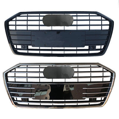 Front Bumper Grille Fit for Audi A6 RS6 S6 2019-2024 Front bumper Grill grille Matte Black