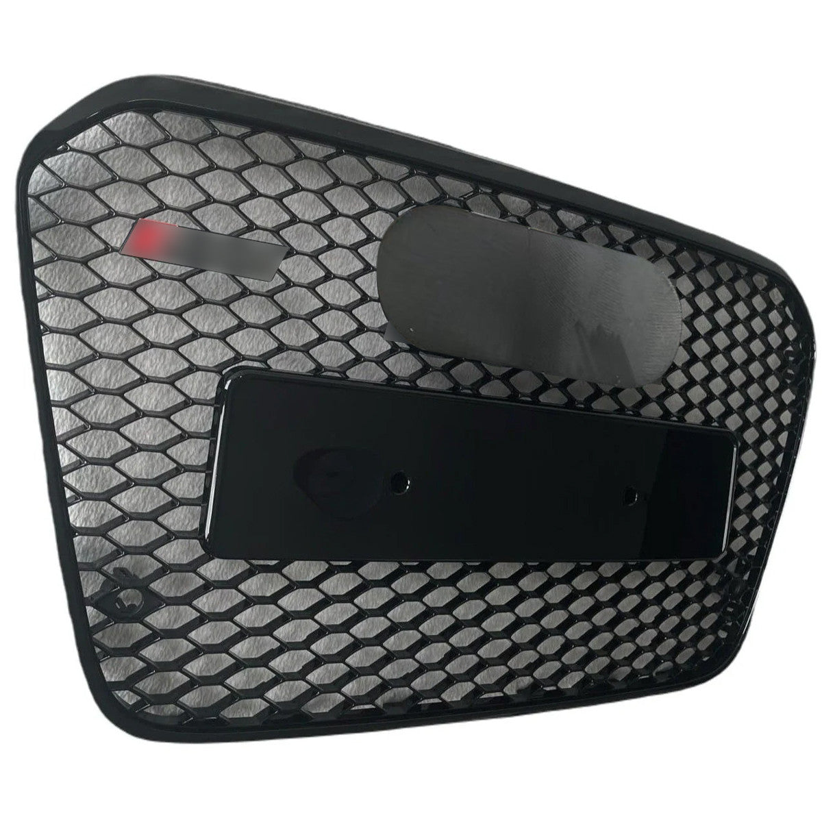 Bumper Grille Fit for A D A6 2005-2011 Honeycomb Grille with Full Gloss Black Body