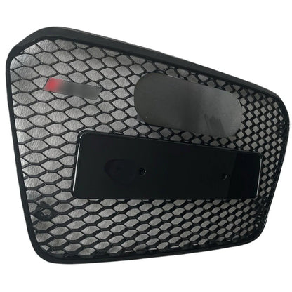Bumper Grille Fit for A D A6 2005-2011 Honeycomb Grille with Full Gloss Black Body