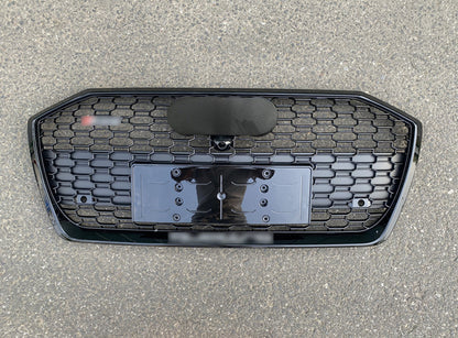Front Bumper Grille Fit for Audi A6 RS6 S6 2019-2024 Front bumper Mesh Honeycomb grille
