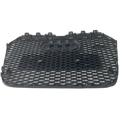 Bumper Grille Fit for A D A6 2005-2011 Honeycomb Grille with Full Gloss Black Body