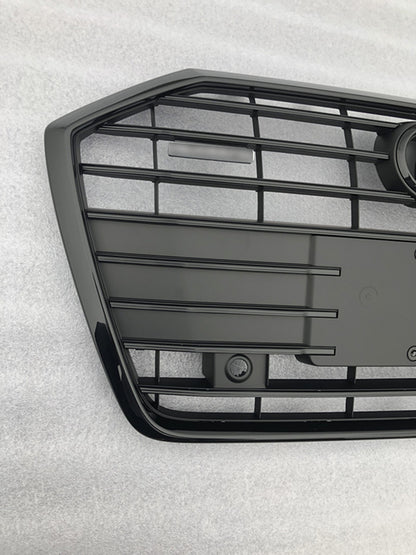Front Bumper Grille Fit for Audi A6 RS6 S6 2019-2024 Front bumper Grill grille Matte Black
