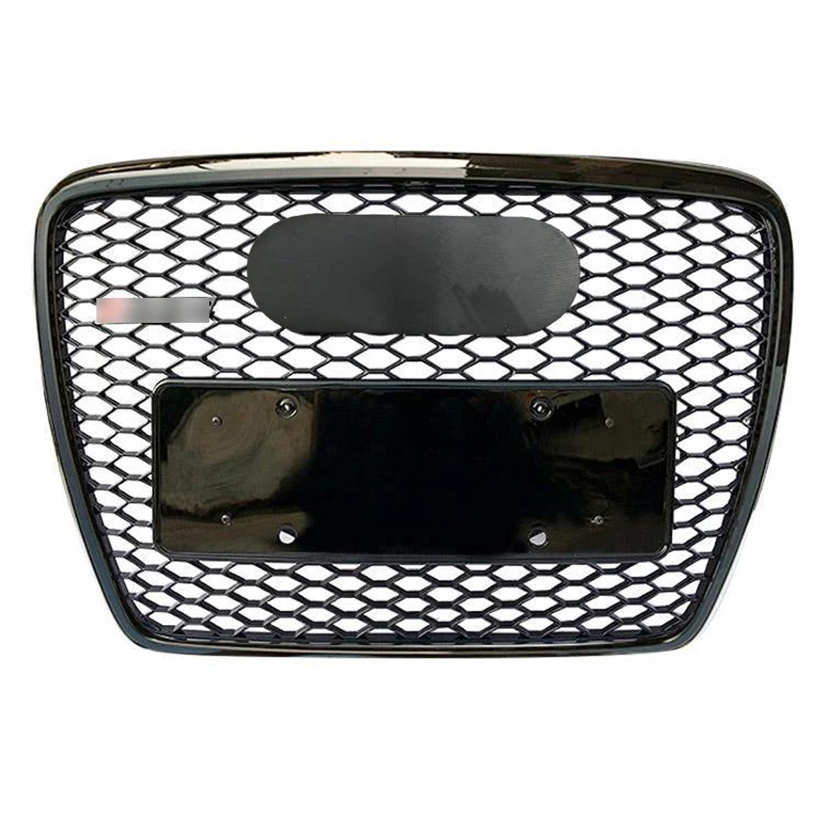 Bumper Grille Fit for A D A6 2005-2011 Honeycomb Grille with Full Gloss Black Body