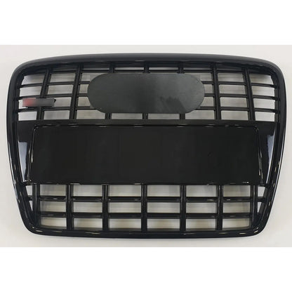 Bumper Grille Fit for A D A6 2005-2011 Grill Grille with Gloss Black Body