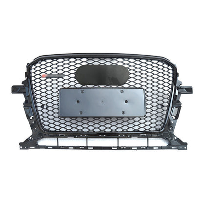 Front Bumper Grille Fit for 2013-2017 A D Q5 SQ5 Mesh Honeycomb Grille Gloss Black