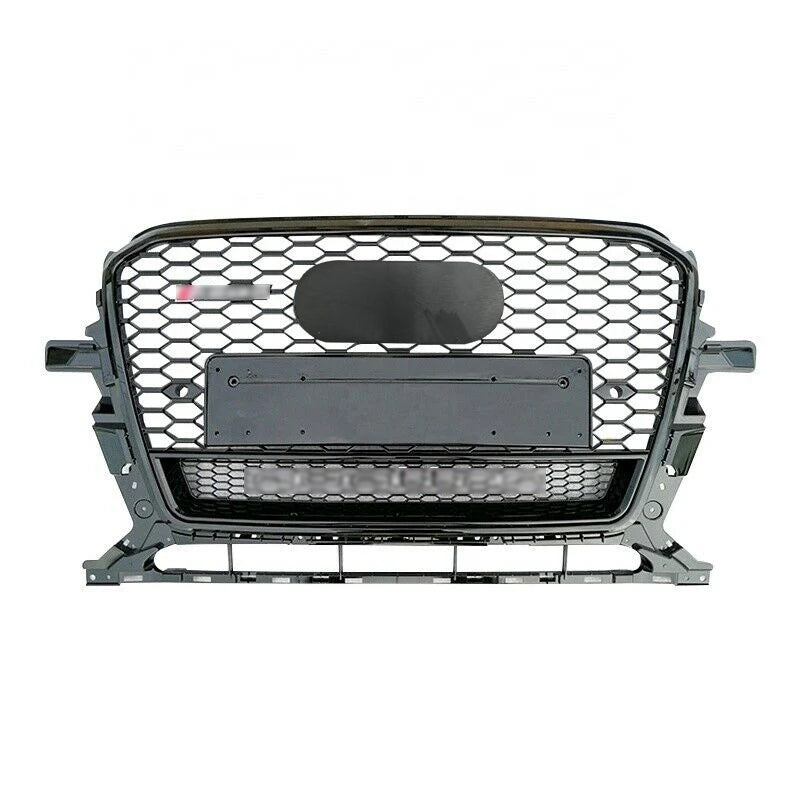 Front Bumper Grille Fit for 2013-2017 A D Q5 SQ5 Mesh Honeycomb Grille w/ Lower Window