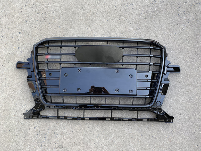 Front Bumper Grille Fit for 2013-2017 A D Q5 SQ5 Grill Grille Gloss Black