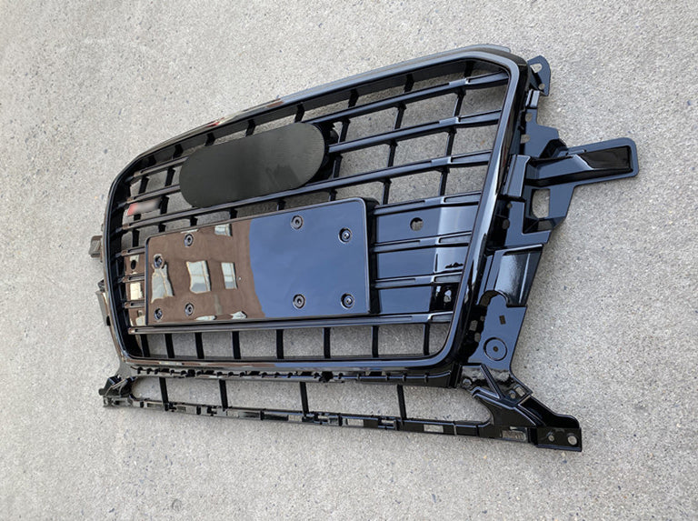 Front Bumper Grille Fit for 2013-2017 A D Q5 SQ5 Grill Grille Gloss Black