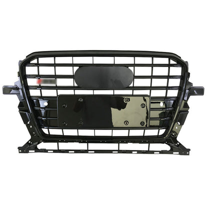 Front Bumper Grille Fit for 2013-2017 A D Q5 SQ5 Grill Grille Gloss Black