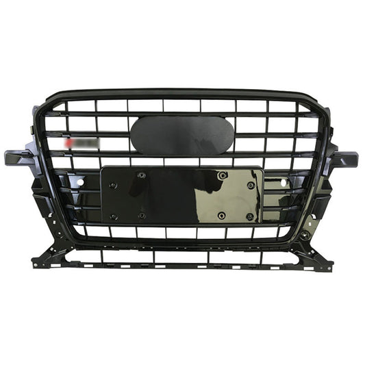 Front Bumper Grille Fit for 2013-2017 A D Q5 SQ5 Grill Grille Gloss Black