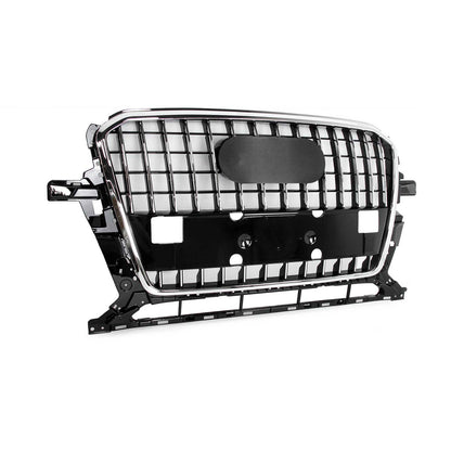 Front Bumper Grille Fit for 2013-2017 A D Q5 SQ5 Grill Grille w/o Radar Hole