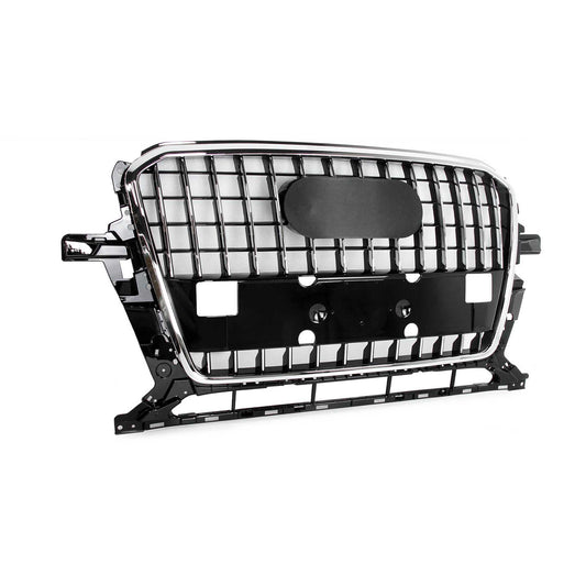 Front Bumper Grille Fit for 2013-2017 A D Q5 SQ5 Grill Grille w/o Radar Hole