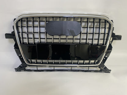 Front Bumper Grille Fit for 2013-2017 A D Q5 SQ5 Grill Grille w/o Radar Hole