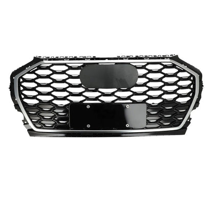 Chrome Bumper Grille Fit for AD Q5 SQ5 B9.5 2021-2022 Mesh Honeycomb Front Bumper Grille