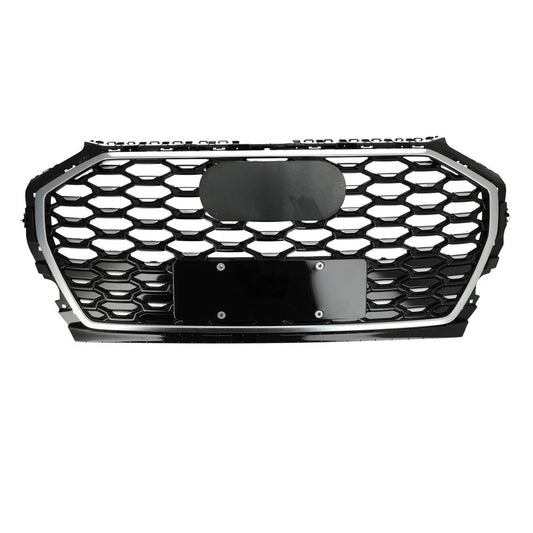 Chrome Bumper Grille Fit for AD Q5 SQ5 B9.5 2021-2022 Mesh Honeycomb Front Bumper Grille