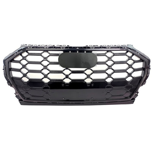 Front Bumper Grille Fit for AD Q5 SQ5 B9.5 2021-2022 SQ5 Style Front Bumper Grille Gloss Black