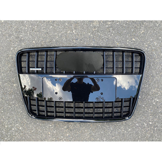 Front Bumper Grille Fit for AD Q7 2007-2015 Grill Bumper Grille Gloss Black