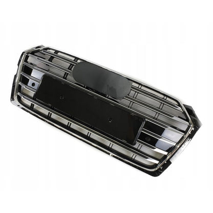 Chrome Bumper Grille Fit for A D A5 2017-2019 Grill Grille with Gloss Black Body