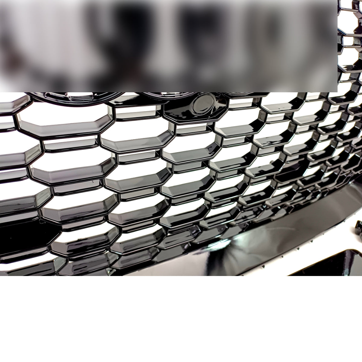 Bumper Grille Fit for A D A5 2017-2019 Honeycomb Grille with Gloss Black Body