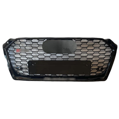 Bumper Grille Fit for A D A5 2017-2019 Honeycomb Grille with Gloss Black Body