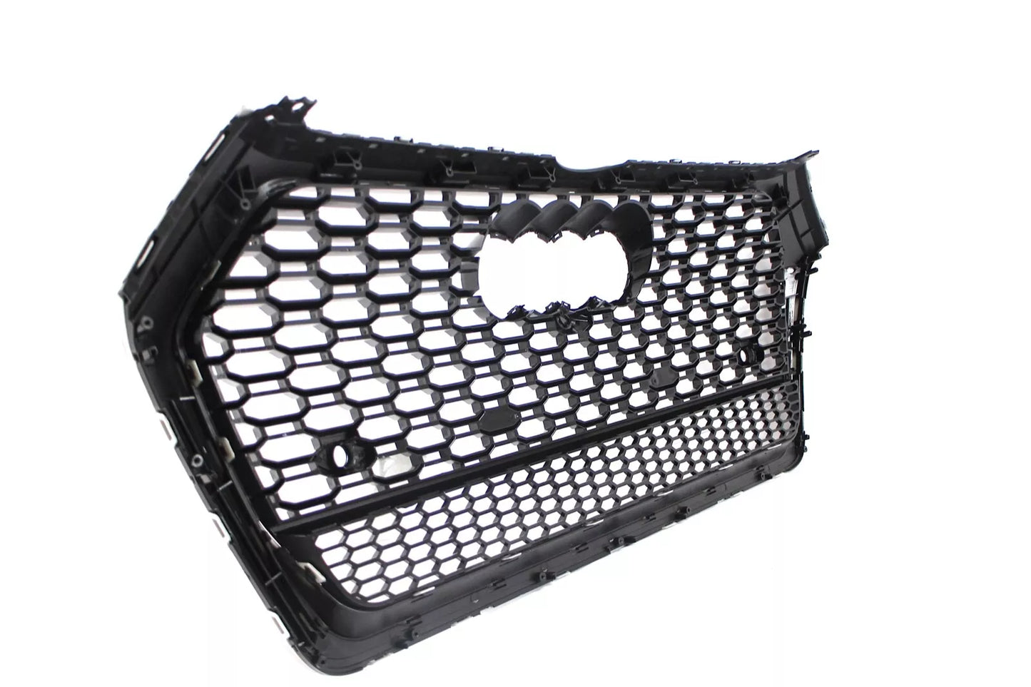 Chrome Bumper Grille Fit for AD Q5 RSQ5 2018 2019 2020 Mesh Honeycomb Bumper Grille Lower Window