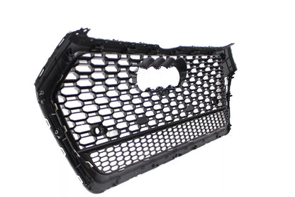 Chrome Bumper Grille Fit for AD Q5 RSQ5 2018 2019 2020 Mesh Honeycomb Bumper Grille Lower Window