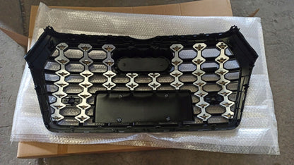 Chrome Body Bumper Grille Fit for AD Q5 RSQ5 2018 2019 2020 Star Style Bumper Grille