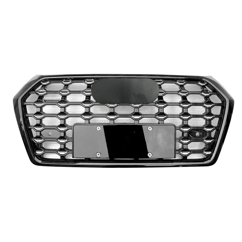 Chrome Body Bumper Grille Fit for AD Q5 RSQ5 2018 2019 2020 Star Style Bumper Grille
