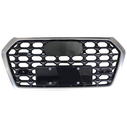 Chrome Trim Bumper Grille Fit for AD Q5 RSQ5 2018 2019 2020 Star Style Bumper Grille