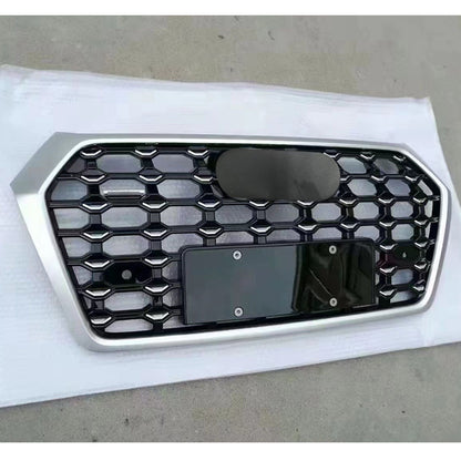 Chrome Trim Bumper Grille Fit for AD Q5 RSQ5 2018 2019 2020 Star Style Bumper Grille