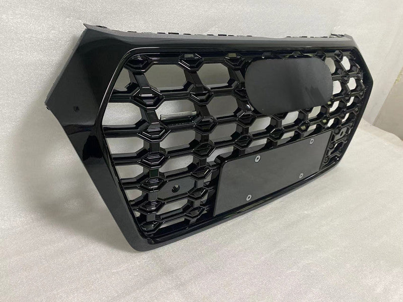 Gloss Black Bumper Grille Fit for AD Q5 RSQ5 2018 2019 2020 Star Style Bumper Grille