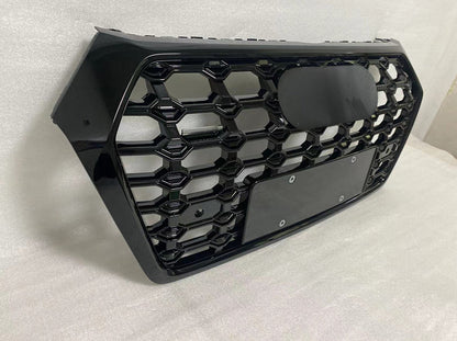 Gloss Black Bumper Grille Fit for AD Q5 RSQ5 2018 2019 2020 Star Style Bumper Grille