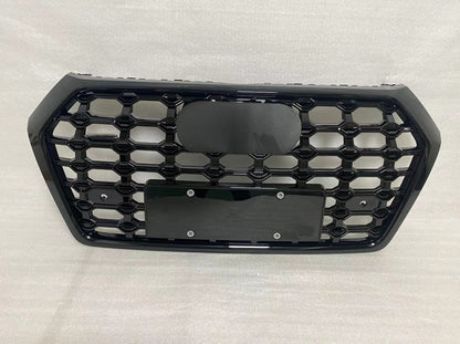Gloss Black Bumper Grille Fit for AD Q5 RSQ5 2018 2019 2020 Star Style Bumper Grille