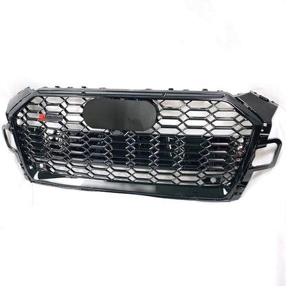 Bumper Grille Fit for A D A5 2020-2024 Honeycomb Grille with Full Gloss Black Body