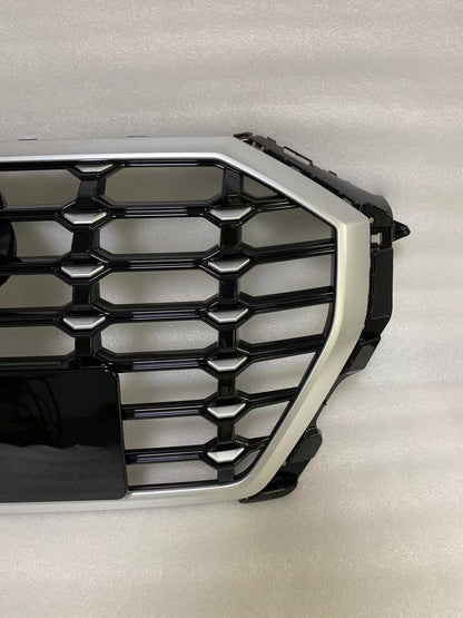 Chrome Bumper Grille Fit for AD Q3 SQ3 2019-2023 Grill Grille Bumper grille