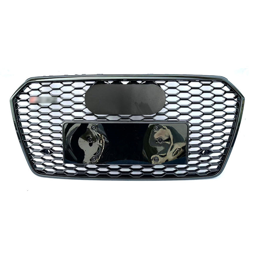 Front Bumper Grille fit for AD 2016 2017 2018 A7 S7 RS7 Style Front bumper Honeycomb Grille Gloss Black
