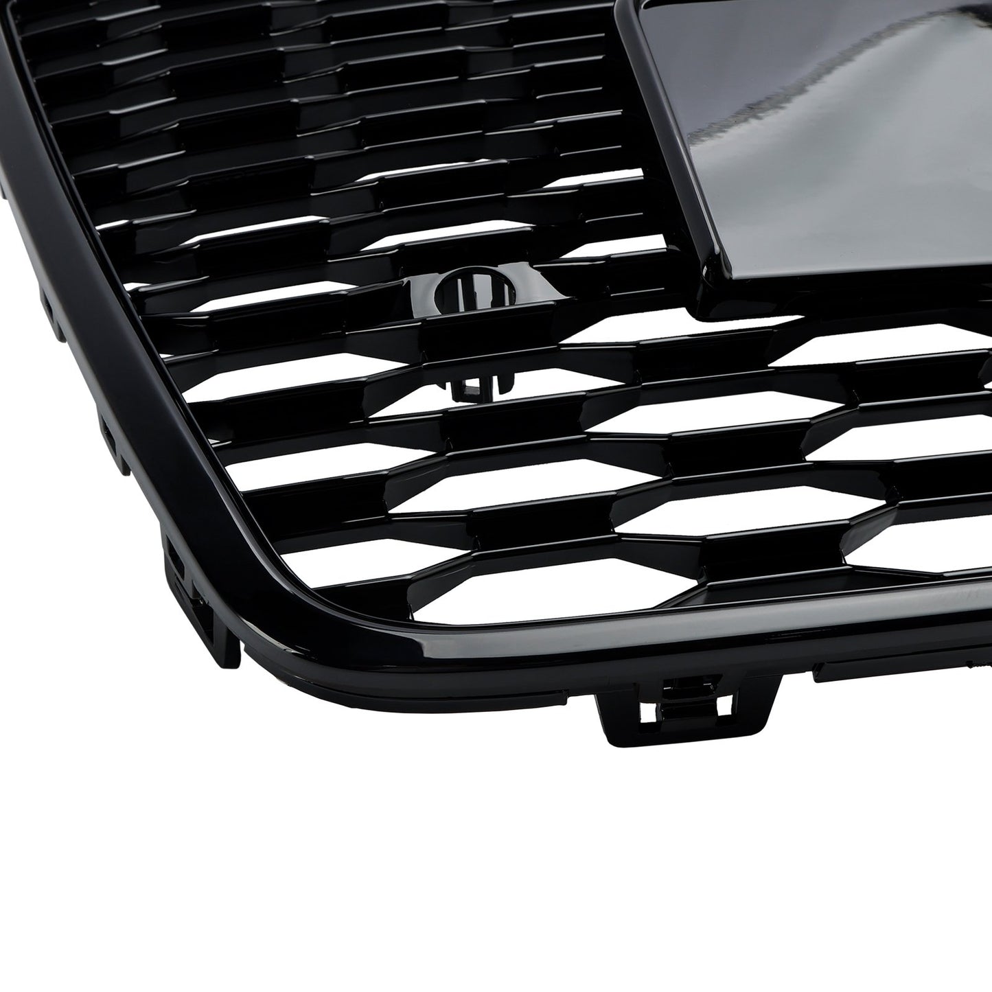 Front Bumper Grille fit for AD 2016 2017 2018 A7 S7 RS7 Style Front bumper Honeycomb Grille Gloss Black