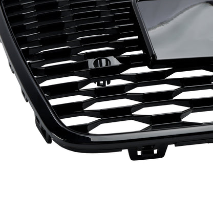 Front Bumper Grille fit for AD 2016 2017 2018 A7 S7 RS7 Style Front bumper Honeycomb Grille Gloss Black