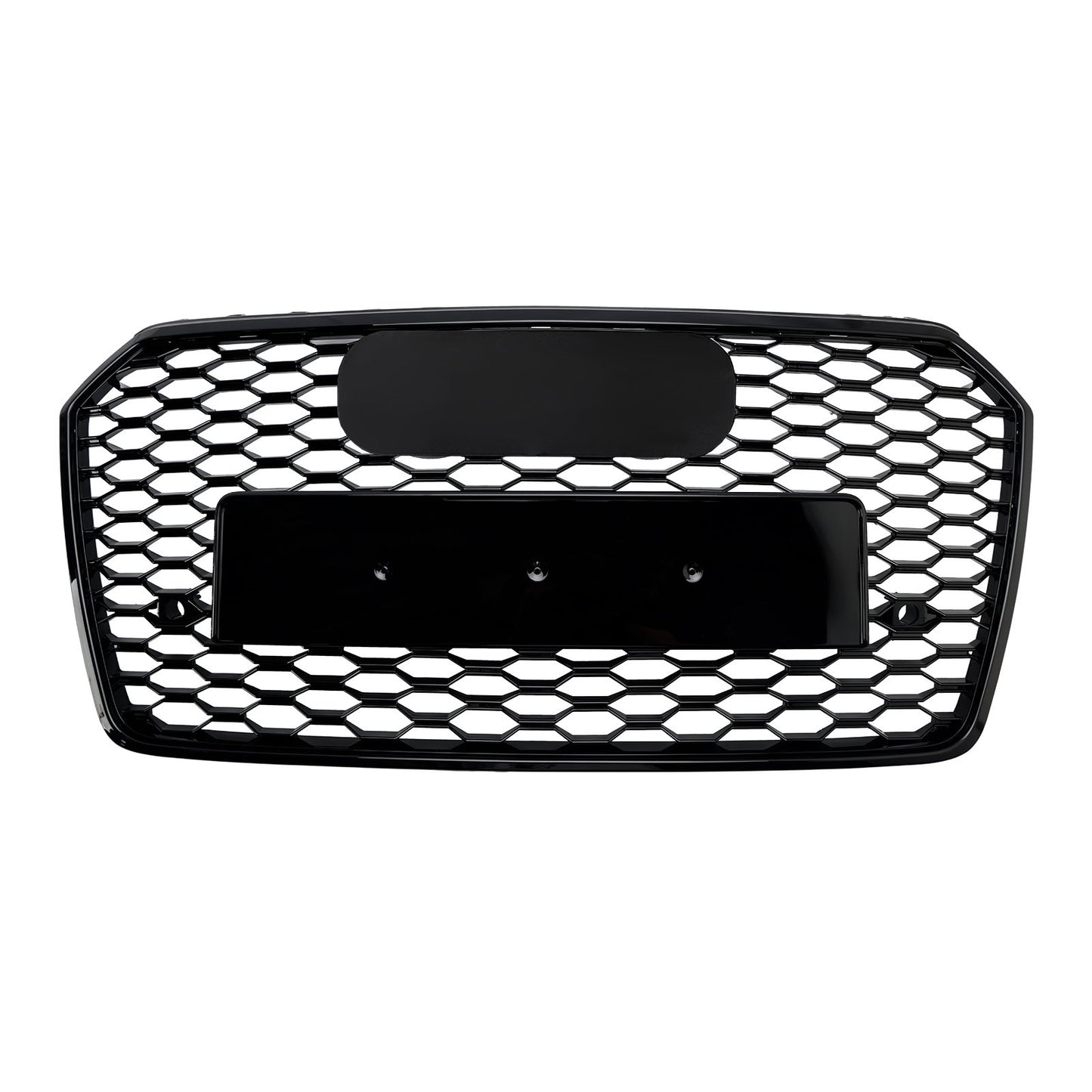 Front Bumper Grille fit for AD 2016 2017 2018 A7 S7 RS7 Style Front bumper Honeycomb Grille Gloss Black