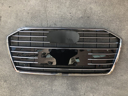 Chrome Bumper Grille Fit for AD A8 S8 2019-2021 Grill Grille RS8 Gloss Black