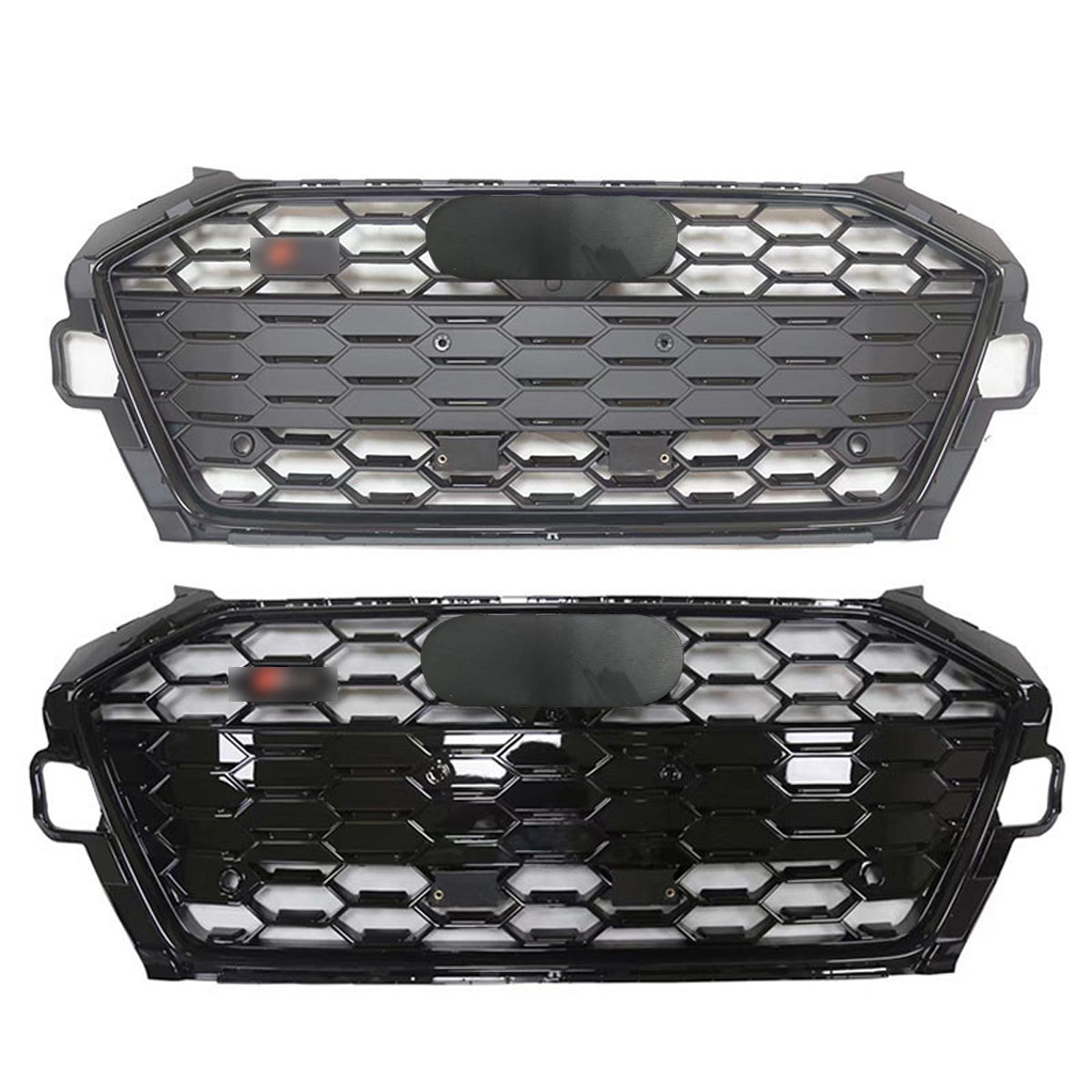 Bumper Grille Fit for A D A4 2020-2024 Honeycomb Grille with Gloss Black Body