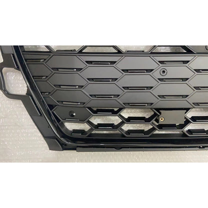 Bumper Grille Fit for A D A4 2020-2024 Honeycomb Grille with Matt Black Body