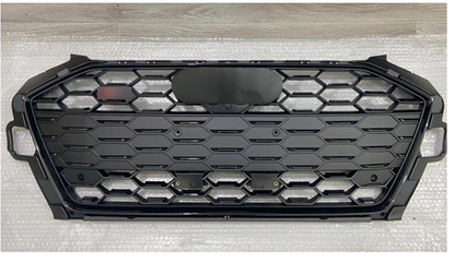 Bumper Grille Fit for A D A4 2020-2024 Honeycomb Grille with Matt Black Body