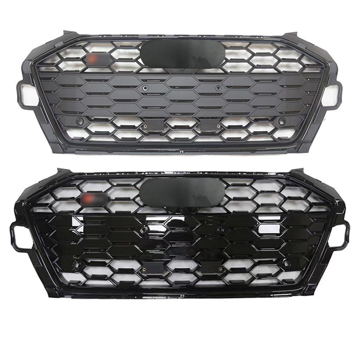 Bumper Grille Fit for A D A4 2020-2024 Honeycomb Grille with Matt Black Body