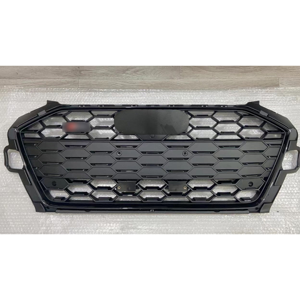 Bumper Grille Fit for A D A4 2020-2024 Honeycomb Grille with Matt Black Body